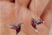 Charming Earrings with a Tiny Bird - excellent gift idea