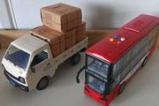 Toy Vehicles Bundle  City Bus (Lights &amp; Sound) + Cargo Truck