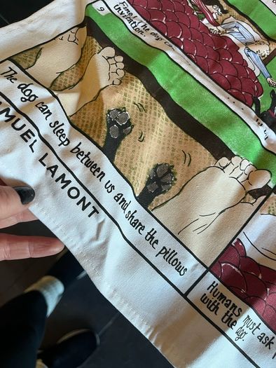 Novelty tea towel