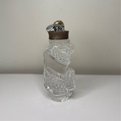 Waterford Crystal Golf Bag with Metal Club Paperweight Sculpture