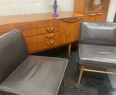 Pair of mid century style lounge chairs