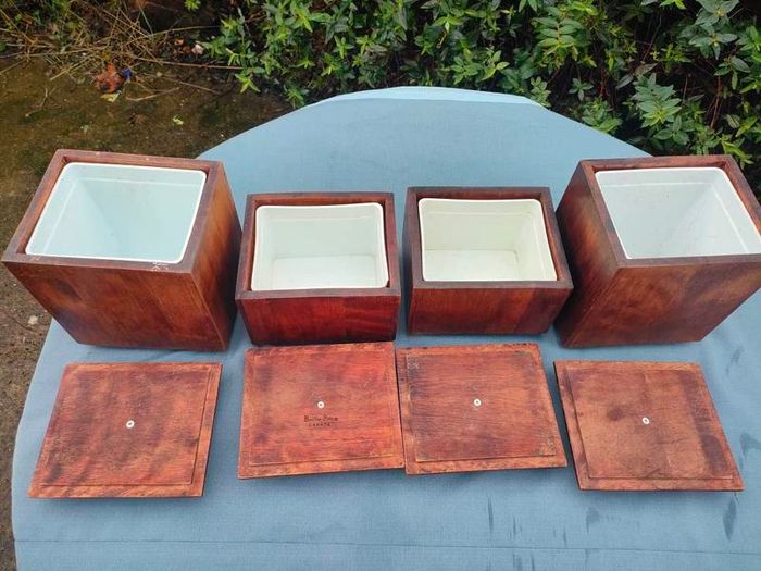 4x Baribo Bois kitchen caddies