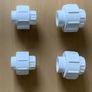 PVC Union Pipe Coupler White size 32 plumbing fittings Image 2