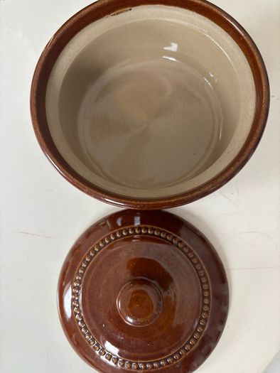Vintage Pearson's of Chesterfield Glazed Ceramic Lidded Bowl
