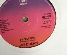 Joe Dolan vinyl single - I need you