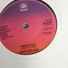 Joe Dolan vinyl single - I need you