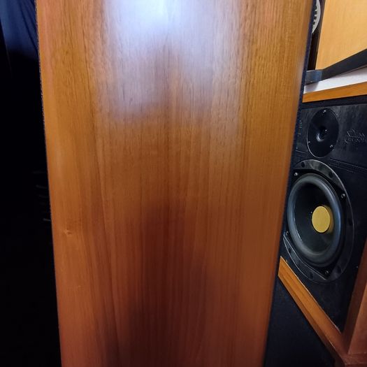 Hi End Audiophile Quality  Sonus Faber Grand Piano Domus Speakers - Gorgeous Hand Made in Italy  Stunning Real leather and piano Teak