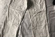 White Capri Trousers Slim leg