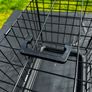Small Dog Crate (Foldable) with Fray - Good Condition Image 6