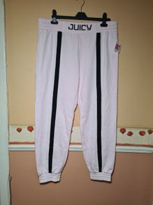 Womens Juicy Couture Pink Sweatpants Joggers Size Large Brand New Bnwt