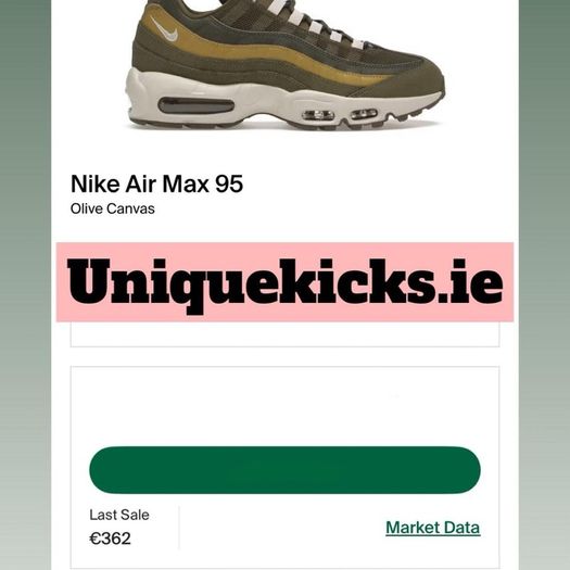 Premium Nike Air Max 95 Olive Canvas