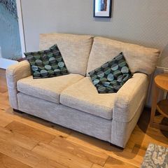 Modern Beige Fabric Sofa & Armchair Suite