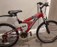 Dual suspension, 18 speed mountain bike