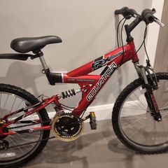 Dual suspension, 18 speed mountain bike