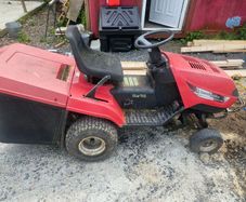 ride on mower needs new battery engine is perfect . i have  new deck  for it just don't have the time to do it all  .