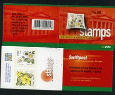 2004 Ireland Wilds Flowers Definitive Stamp Booklet Mint Never Hinged (MNH). Hibernian HB122