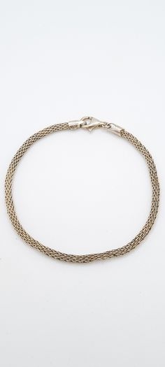 Rope Chain Sterling Silver Bracelet