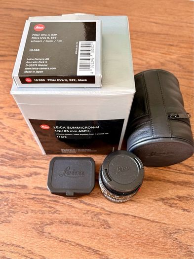 Summicron-M 35 mm f/2 ASPH 11673 + Leica  UV filter 13030