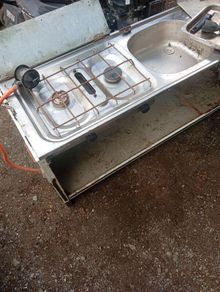 cooker and sink unit