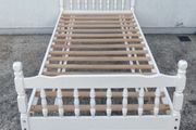 2 x Matching Solid Single Cream/White Wooden Bed Frames - Can Deliver