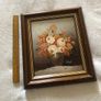 Grab an original painting - Lovely Peony Oil Painting on Canvas Signed "Stemple" - Rare Image 6