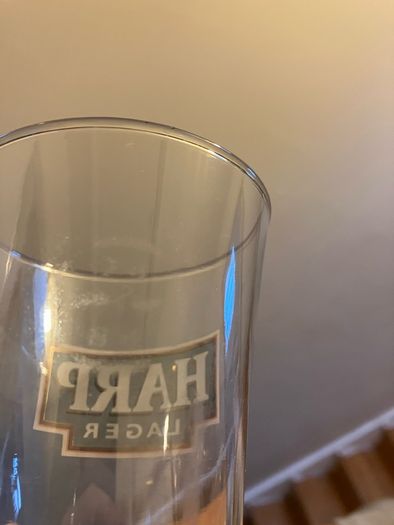 Vintage Harp Lager glass