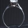 Vintage 18ct White Gold Solitaire Ring 750 Italy Size 54.5 Image 5