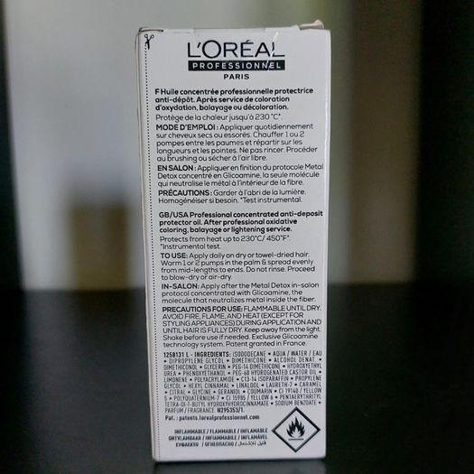 L'Oreal Professionnel Serie Expert Metal Detox Concentrated Oil To Restore Shine 50ml
