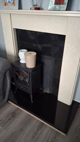 Marble fireplace