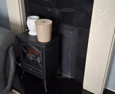 Marble fireplace