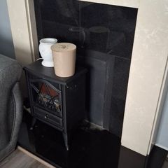 Marble fireplace