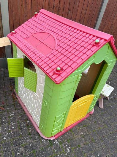 Playhouse and Toddler Slide