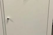 White IKEA Kallax Insert with Door &amp; Knob