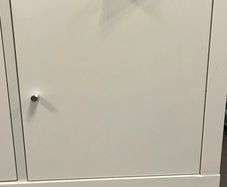 White IKEA Kallax Insert with Door & Knob