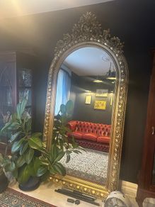 Stunning very large gold mirror