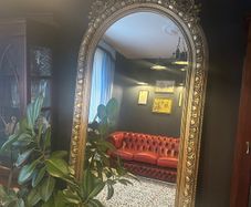 Stunning very large gold mirror