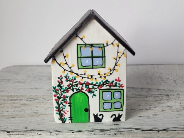 Handcrafted tiny wooden house!