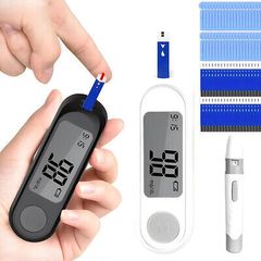 Blood Glucose Meter Diabetes Testing Kit Diabetes Lancet Machine Glucometer with 50pcs Test Strips+50 Lancets Blood Sugar Meter