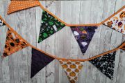 Halloween Bunting or Mini Bunting. Multicolour.