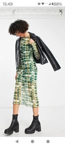 Mesh midi dress