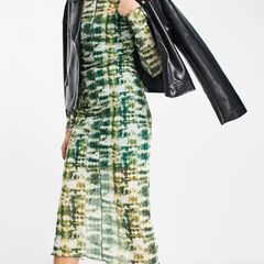 Mesh midi dress