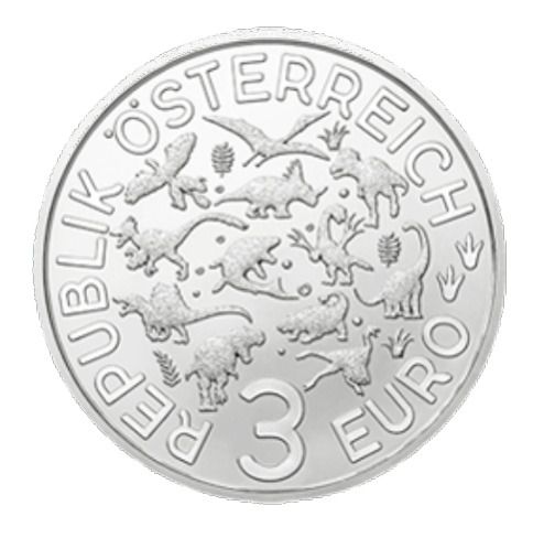 Austria 3 Euro Coin Super Saurs Coins Full Set Encapsulated 2019-2022