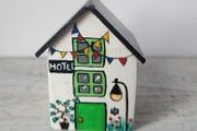 Handcrafted tiny wooden house!