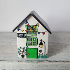 Handcrafted tiny wooden house!