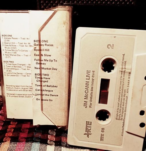 1982. RTE . Jim McCann Live. Cassette Tape.