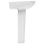 Freestanding Basin with Pedestal Ceramic White 650x520x200 mm Image 3