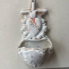 Vintage 50's/ 60's Ceramic Holy Water Font