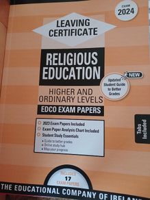 Exam Papers RELIGION Leaving Cert, brand new unused
