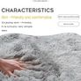 Large Grey Rugs Living Room 120x160cm Shaggy Carpet for Bedroom Washable Anti Slip Shaggy Soft Area Rug, Modern Fluffy Carpets Floor Mat Beside Carpet for Kids Living Room Image 5