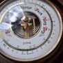 Midcentury Stockburger Aneroid Ships Wheel Barometer Image 2